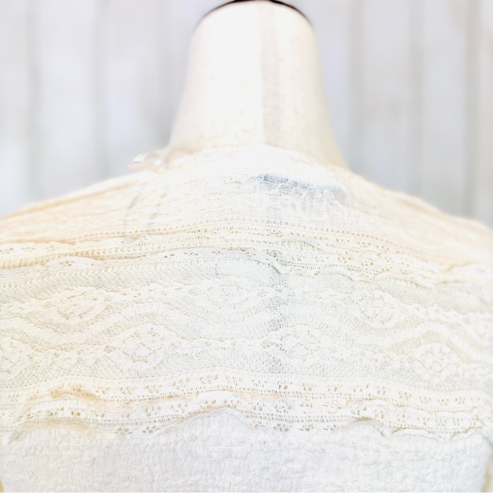 H&M | Cream Lace Long Sleeve Top - Picture 8 of 11